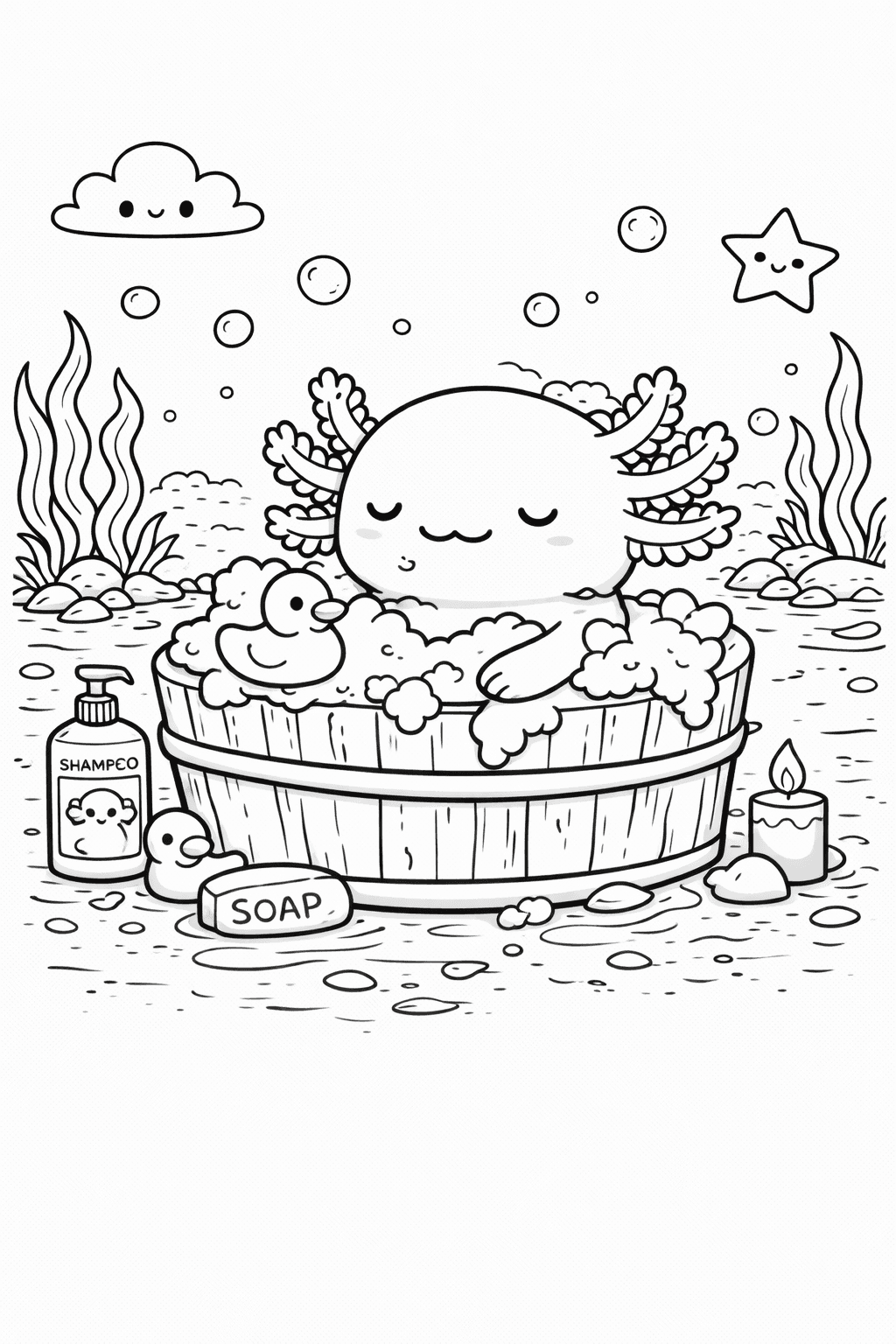 Ajolote Tina para colorear