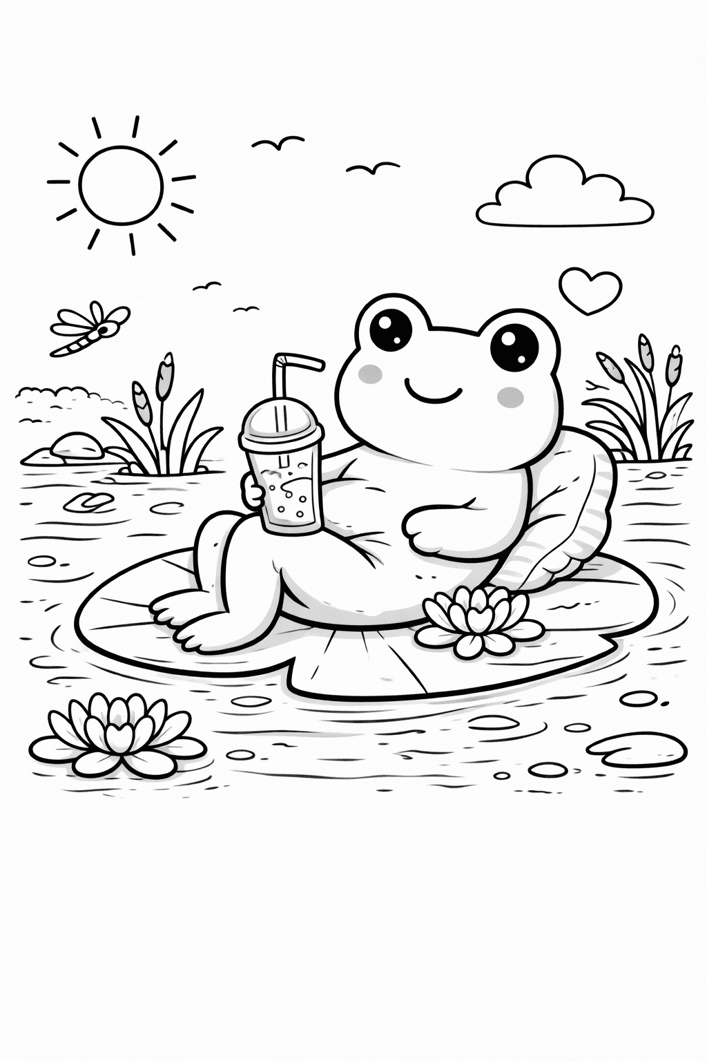 Sapo Boba para colorear