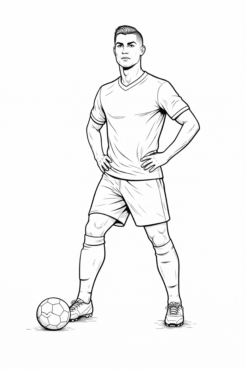 Cristiano Ronaldo para colorear