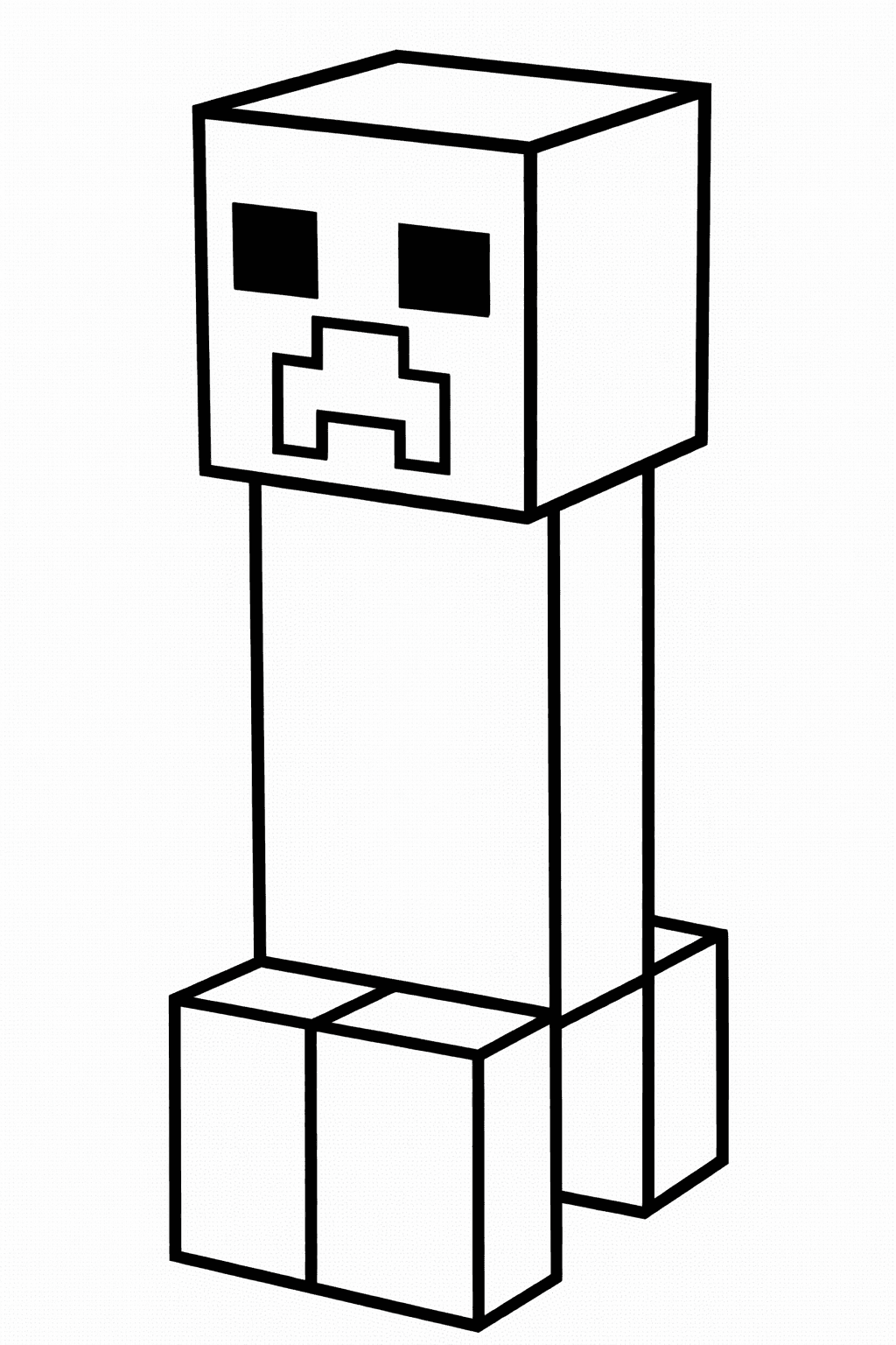 Creeper Minecraft para colorear