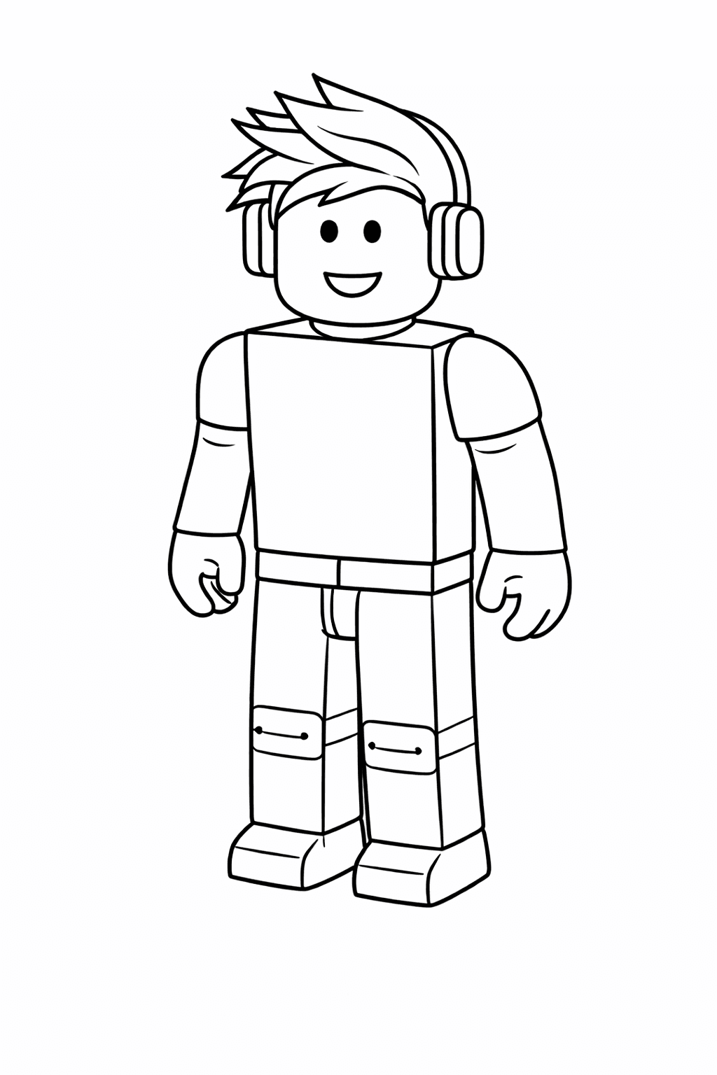 Roblox casco obrero para colorear