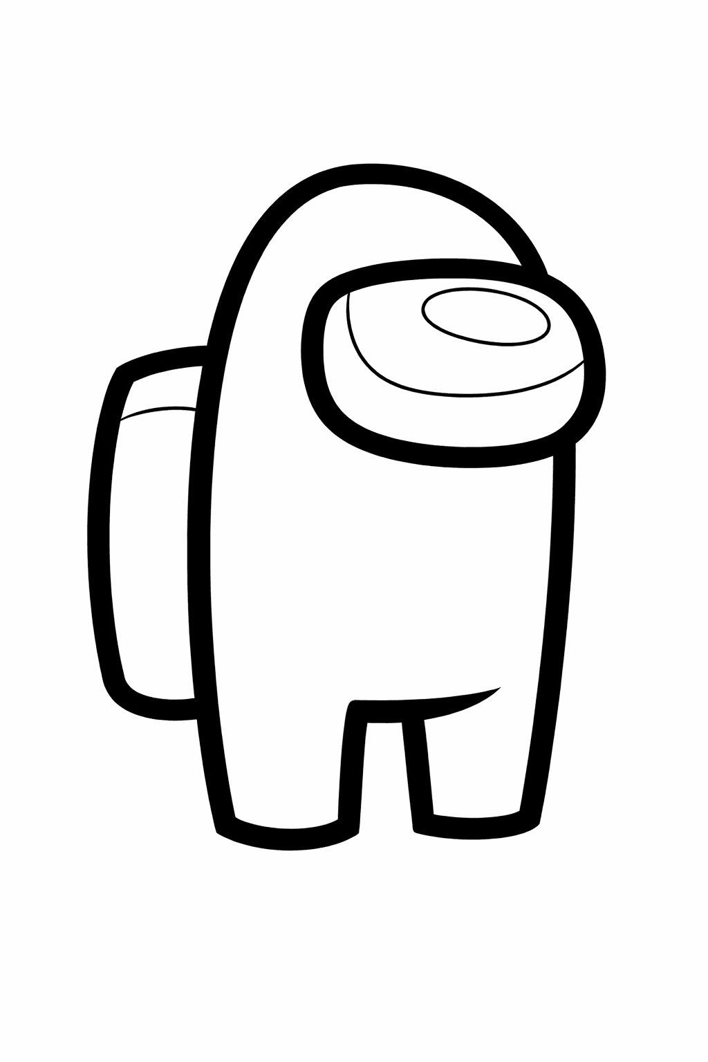 Among Us tripulante para colorear